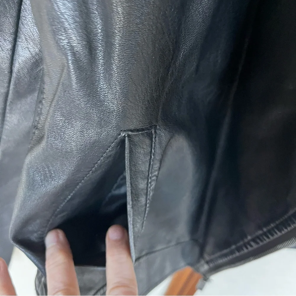 Universal Thread Black Faux Leather Biker Jacket - XS